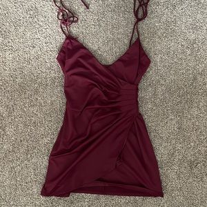 Tight, stretchy, Maroon Cocktail dress
